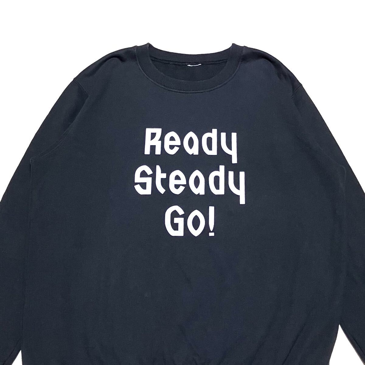 送料無料 90s Hanes USA Ready Steady Go! スウェット_画像3