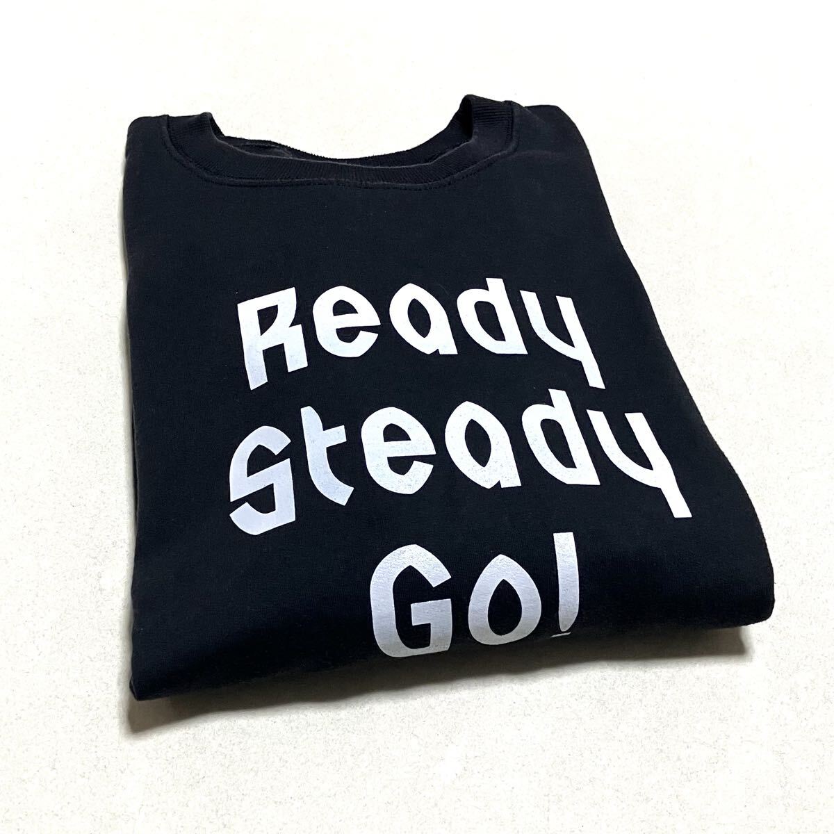 送料無料 90s Hanes USA Ready Steady Go! スウェット_画像6