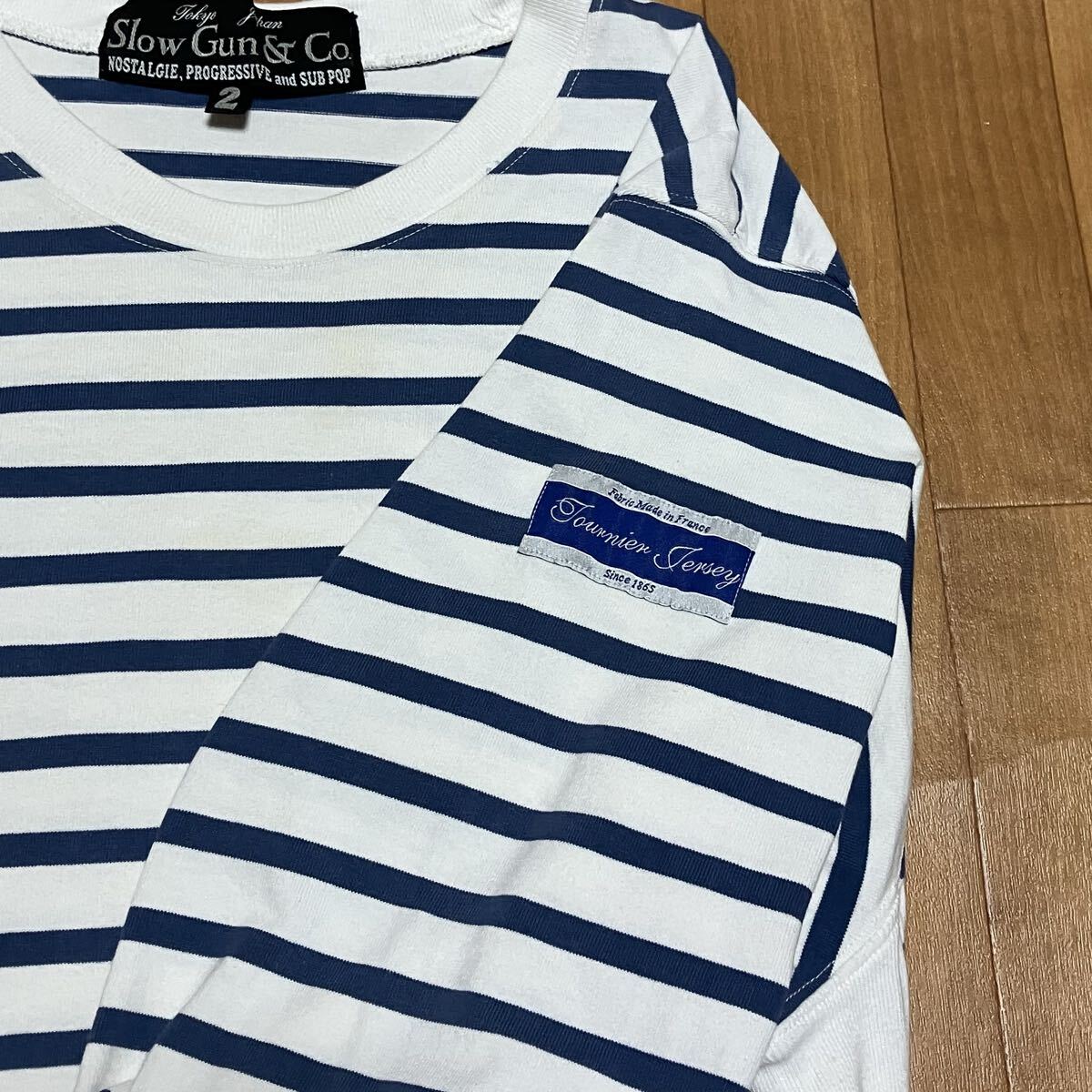 送料無料 SlowGun & Co. ボーダー カットソー 木村拓哉 常田大輝_画像5
