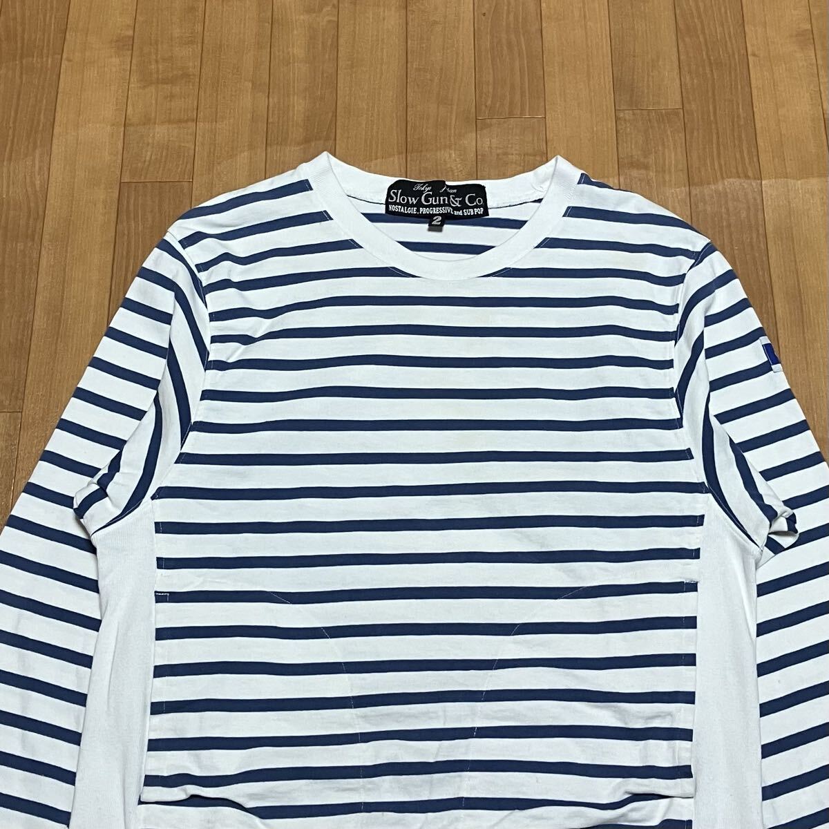 送料無料 SlowGun & Co. ボーダー カットソー 木村拓哉 常田大輝_画像7