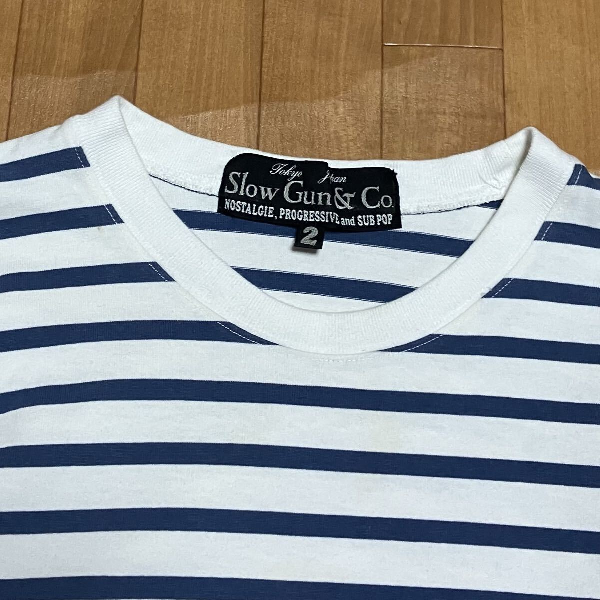 送料無料 SlowGun & Co. ボーダー カットソー 木村拓哉 常田大輝_画像8