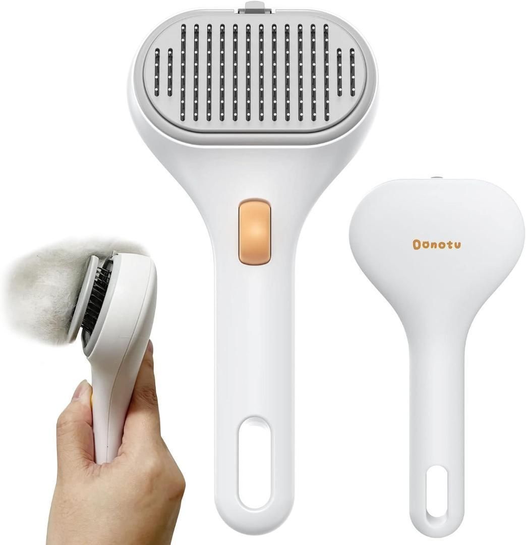 ペットブラシ スリッカーブラシ 2in1 ヒーリングブラシ ペット用 猫 ねこ 犬 いぬ 小動物 _画像1