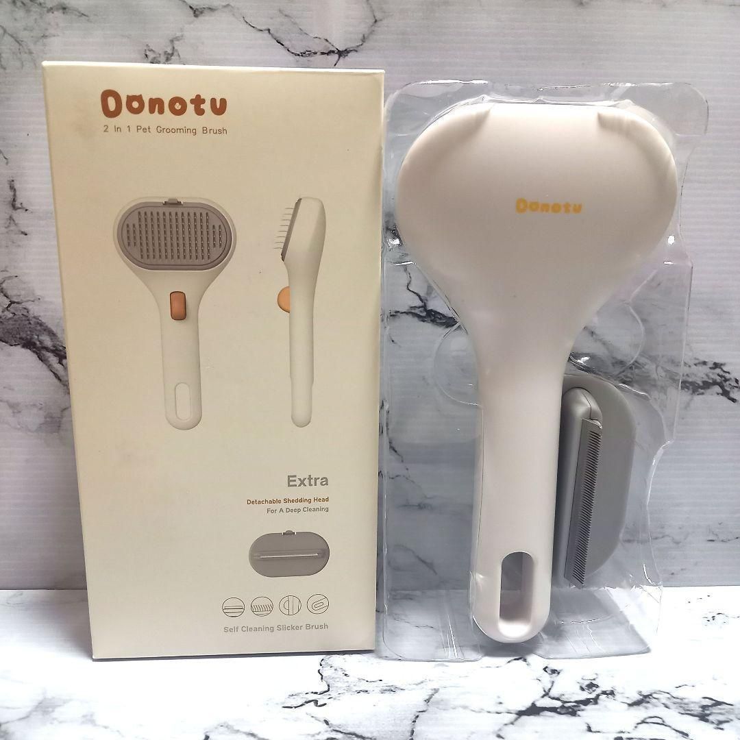 ペットブラシ スリッカーブラシ 2in1 ヒーリングブラシ ペット用 猫 ねこ 犬 いぬ 小動物 _画像8