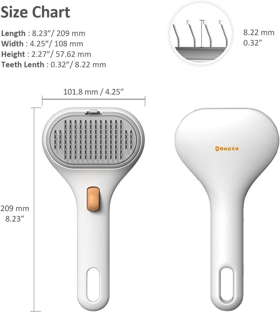ペットブラシ スリッカーブラシ 2in1 ヒーリングブラシ ペット用 猫 ねこ 犬 いぬ 小動物 _画像7