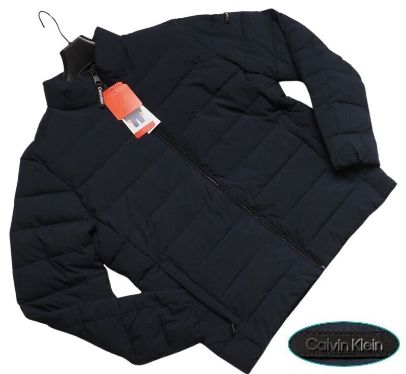 新品正規品 Calvin Klein カルバンクライン SORONA@AURA 高機能中綿 エコダウンジャケット US:M JP:L 紺(494) 144456_画像1