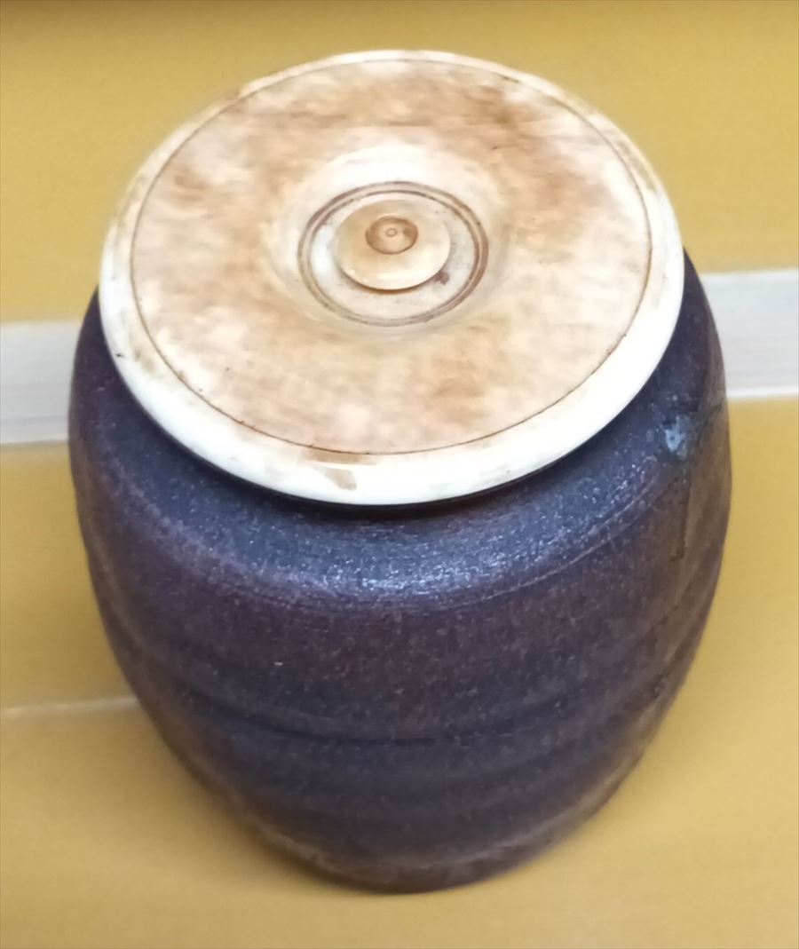  Edo времена старый Bizen чай входить чайная посуда чайная посуда коробка крышка ... Seto Tang предмет 