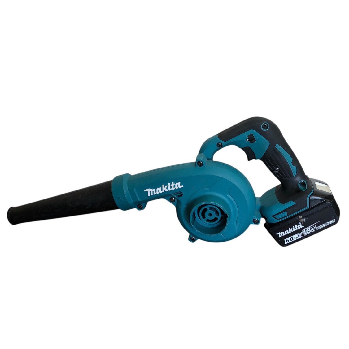 USED マキタ 充電式ブロワ UB185D 本体 バッテリ BL1860B 18V 6.0Ah 付き 動作確認済 makita コンパクト 吹き飛ばし 集じん 現場 作業 工事_画像1