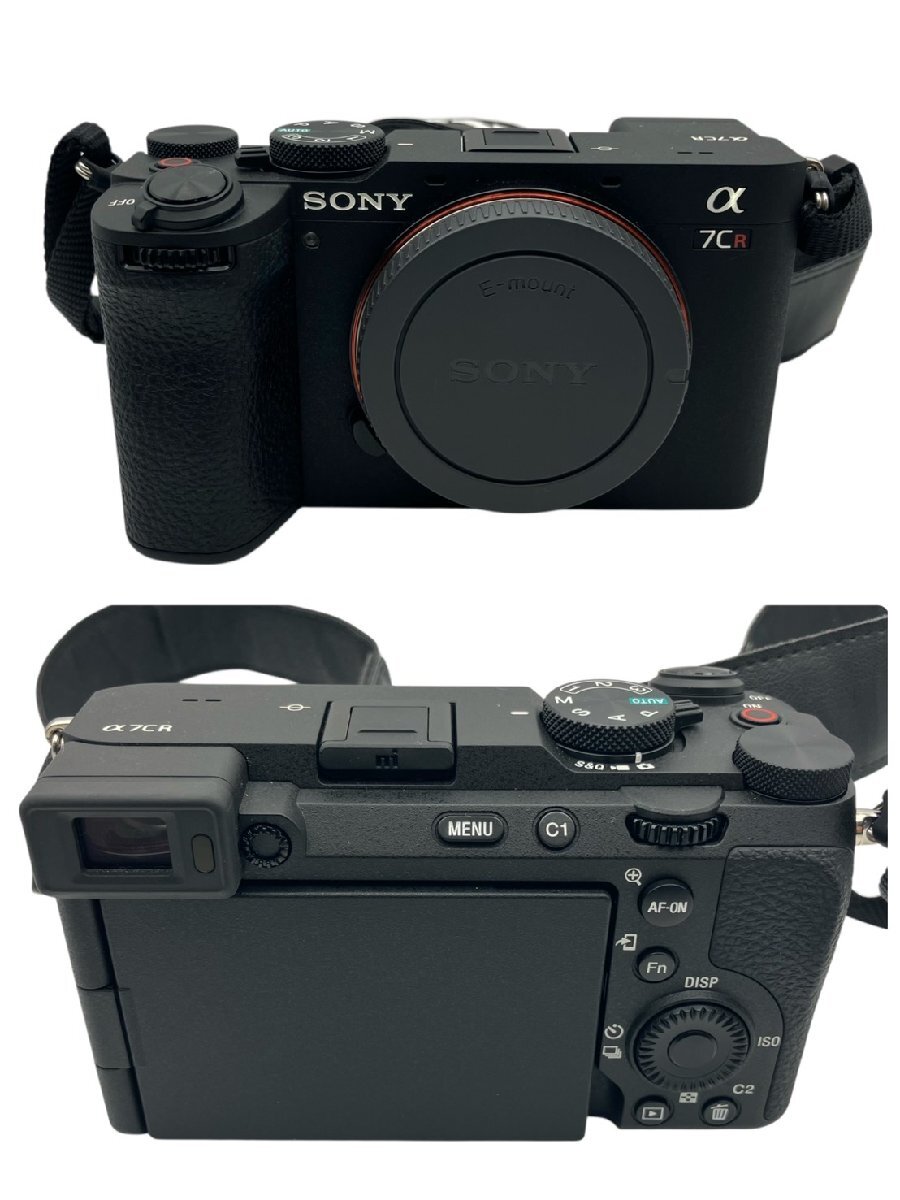 KS прекрасный товар SONY Sony цифровой однообъективный камера α7CR ILCE-7CR черный беззеркальный E крепление рабочее состояние подтверждено первый период . settled корпус ремешок фотосъемка оборудование 