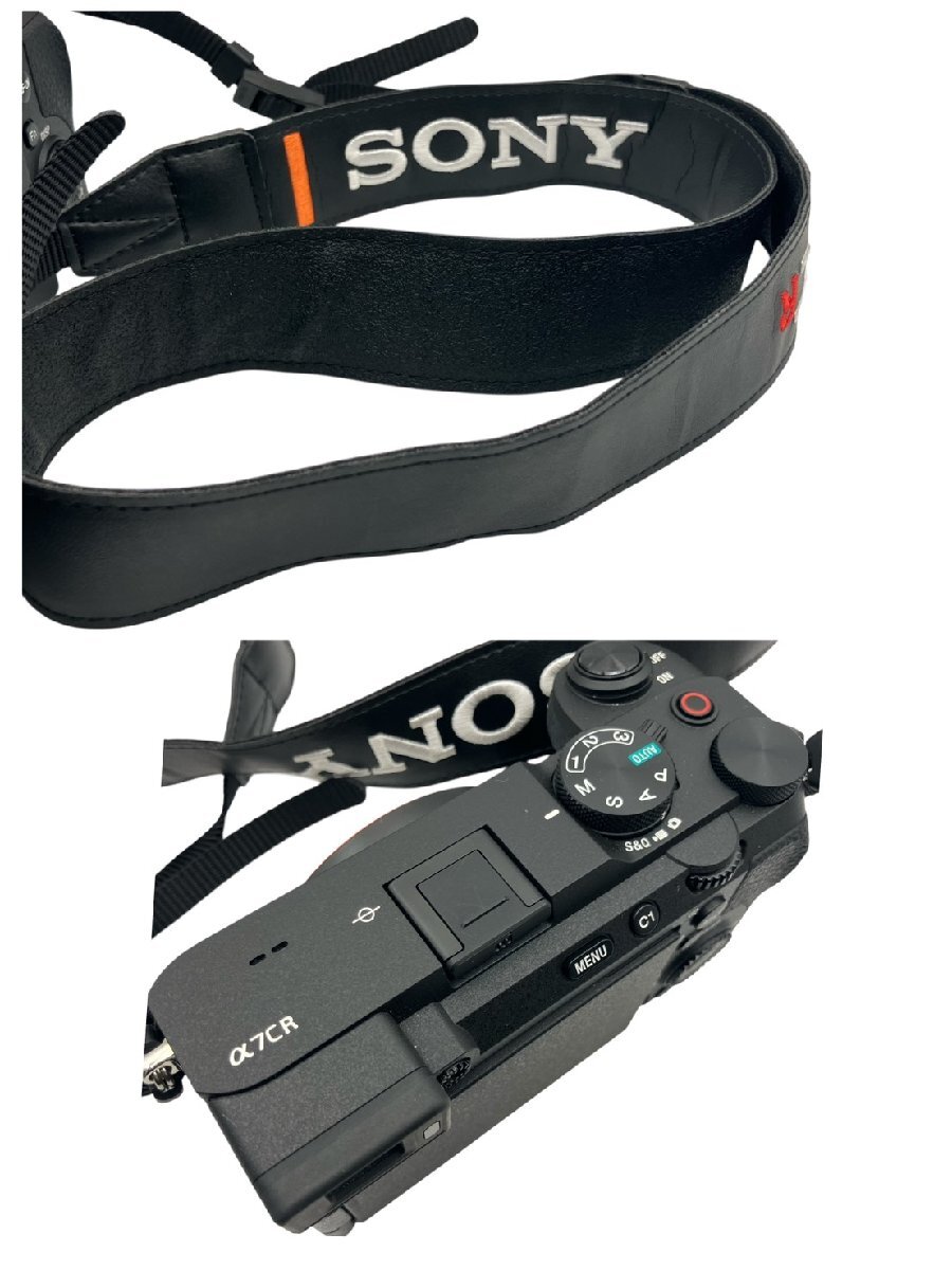 KS прекрасный товар SONY Sony цифровой однообъективный камера α7CR ILCE-7CR черный беззеркальный E крепление рабочее состояние подтверждено первый период . settled корпус ремешок фотосъемка оборудование 