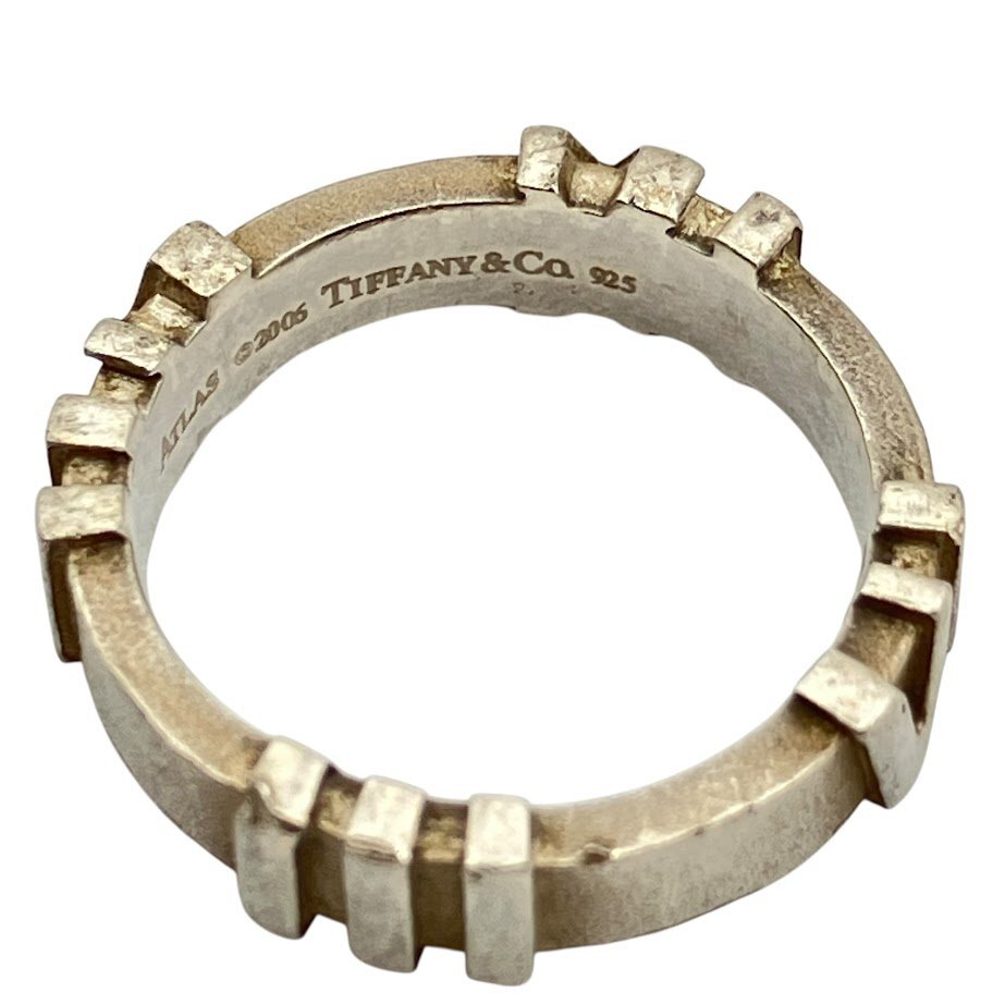 KS USED TIFFANY＆Co. ティファニー アトラス リング SV925 3.7g ７号 2006年製 シルバー アクセサリー 本体のみ_画像9
