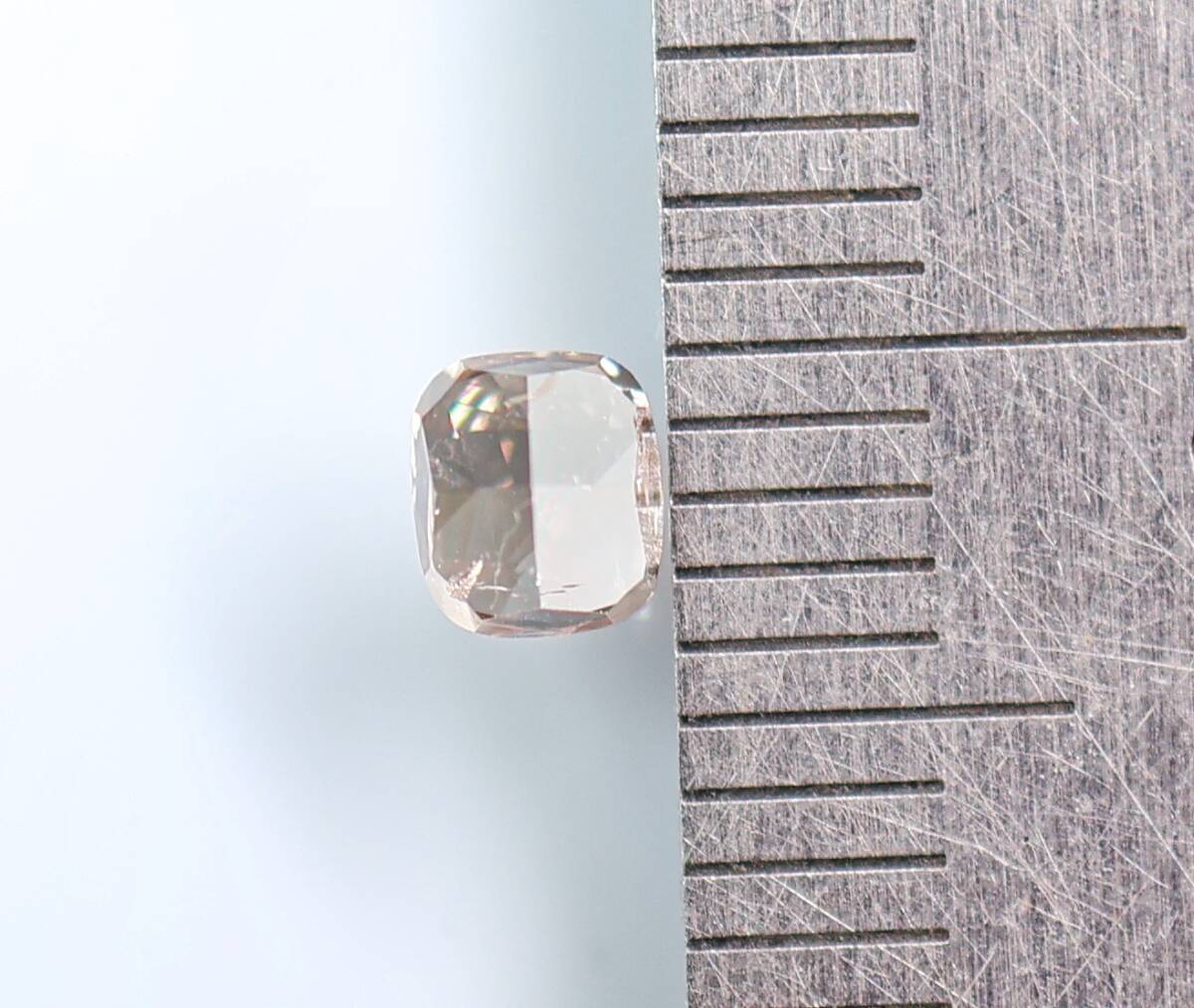 【100円～】0.342ｃｔ 天然ダイヤ FANCY LIGHT PINKISH BROWN（ナチュラルカラー）SI2 X_画像5