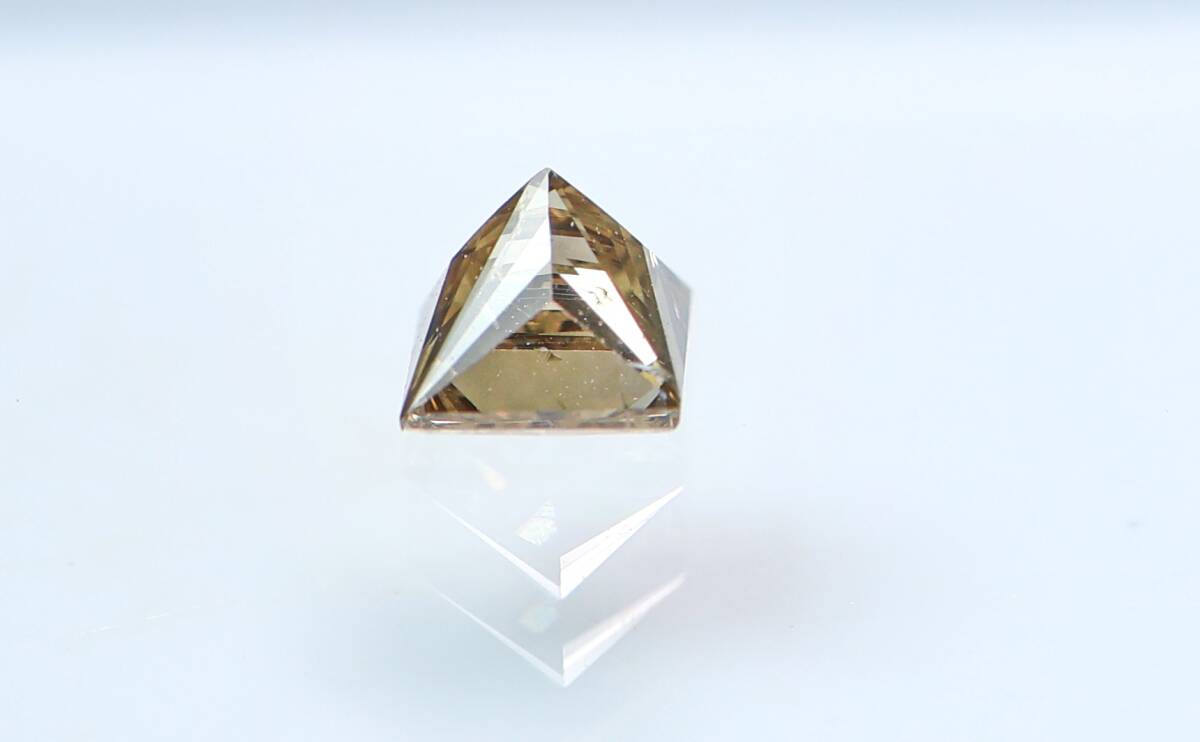 【100円～】0.323ｃｔ 天然ダイヤ FANCY YELLOWISH BROWN（ナチュラルカラー）I1 PR_画像4