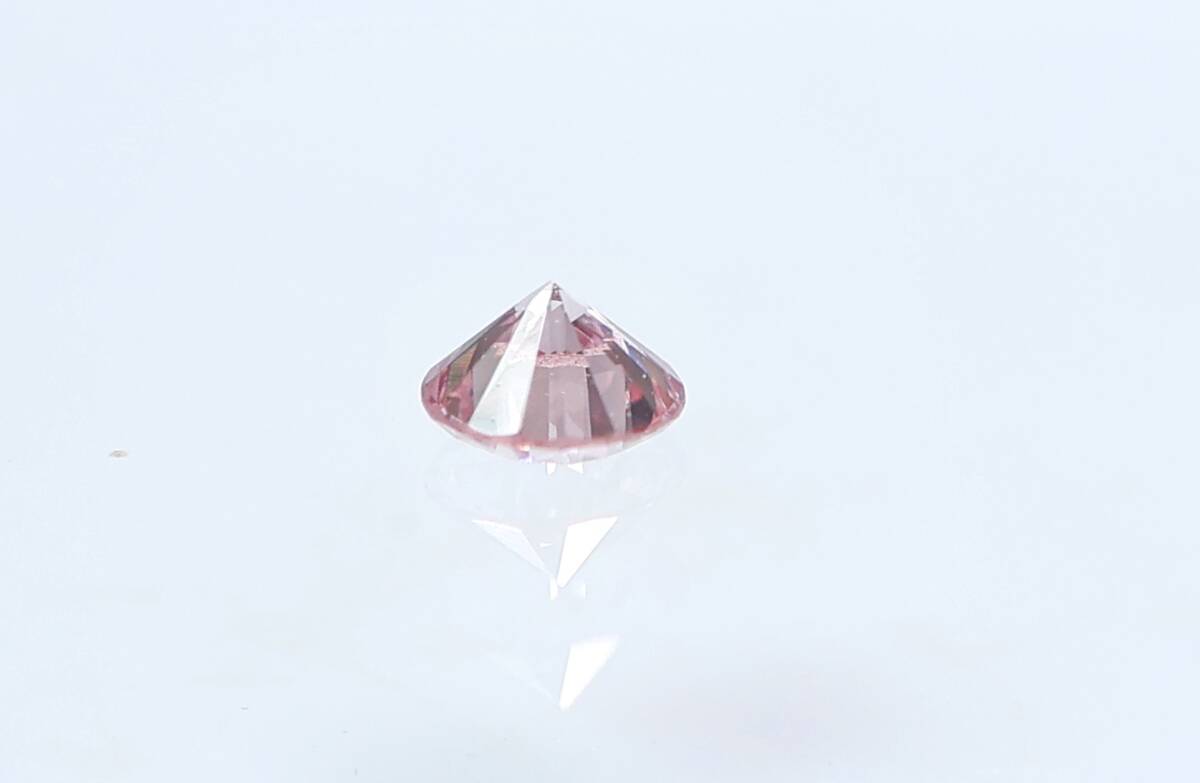 【100円～】VS1！0.046ｃｔ 天然ダイヤ FANCY LIGHT PINK（ナチュラルカラー）RD_画像4