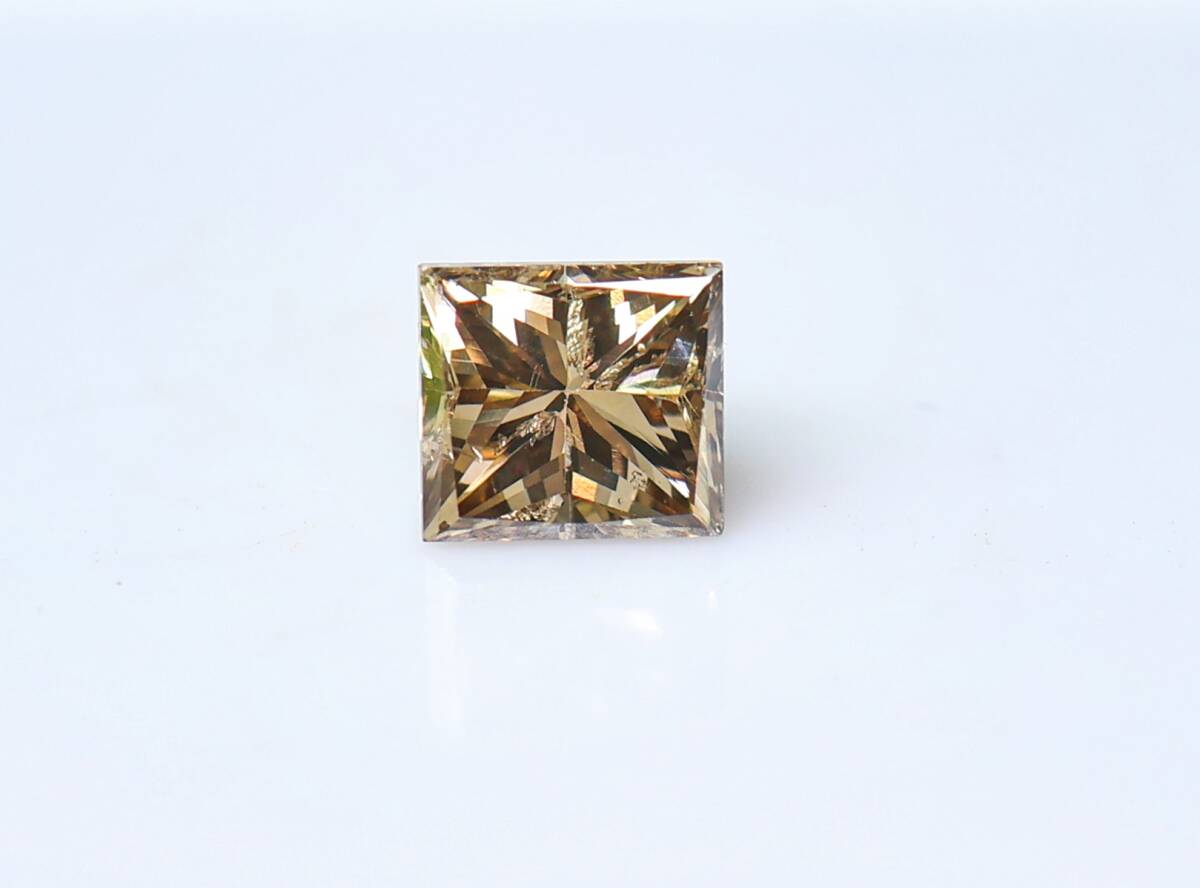 【100円～】0.323ｃｔ 天然ダイヤ FANCY YELLOWISH BROWN（ナチュラルカラー）I1 PR_画像2