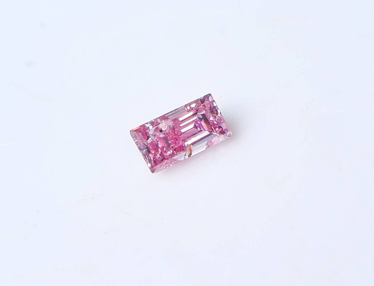 【100円～】0.103ｃｔ 天然ダイヤ FANCY INTENSE PURPLISH PINK（ナチュラルカラー）I2 RCT_画像2
