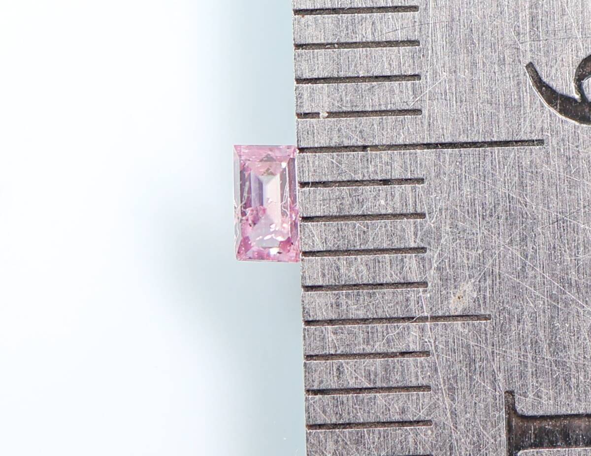 【100円～】0.103ｃｔ 天然ダイヤ FANCY INTENSE PURPLISH PINK（ナチュラルカラー）I2 RCT_画像5