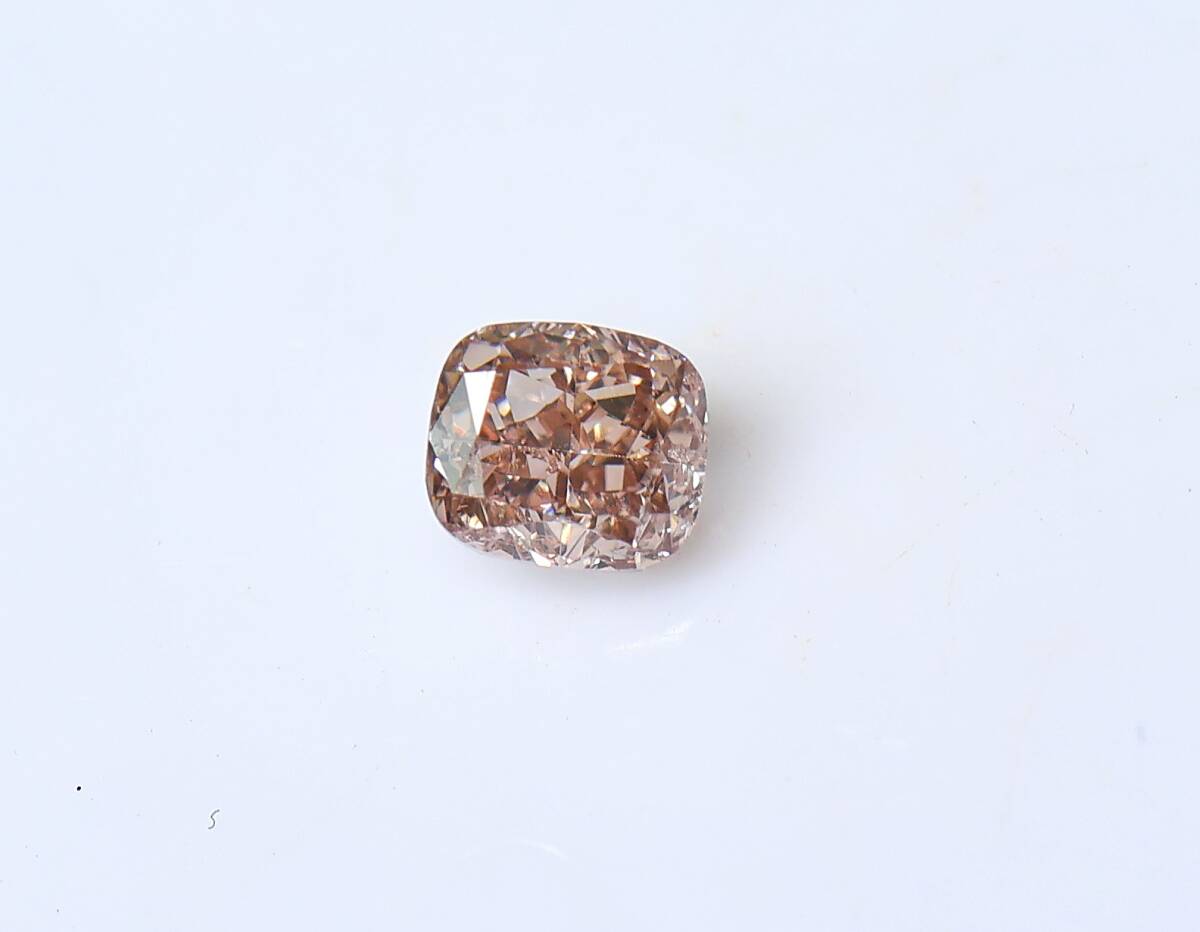 【100円～】0.342ｃｔ 天然ダイヤ FANCY LIGHT PINKISH BROWN（ナチュラルカラー）SI2 X_画像2