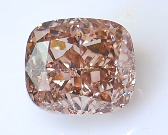 【100円～】0.342ｃｔ 天然ダイヤ FANCY LIGHT PINKISH BROWN（ナチュラルカラー）SI2 X_画像1