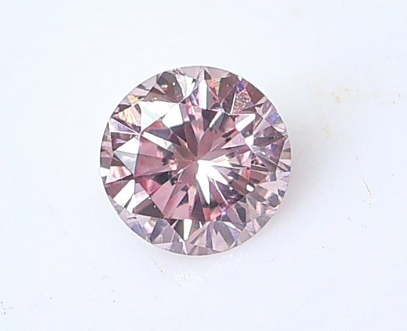 【100円～】VS1！0.046ｃｔ 天然ダイヤ FANCY LIGHT PINK（ナチュラルカラー）RD_画像1