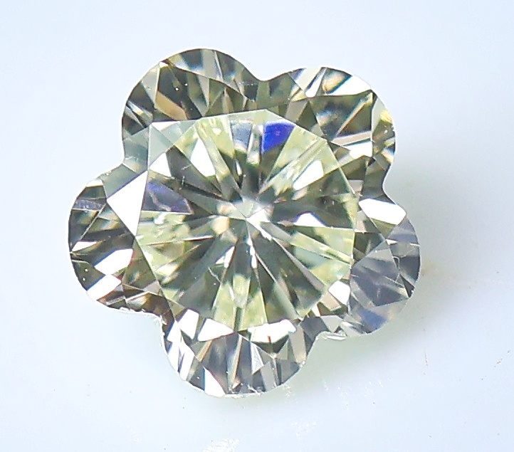 【100円～】VS2！0.417ｃｔ 天然ダイヤ VERY LIGHT YELLOW（ナチュラルカラー）X_画像2