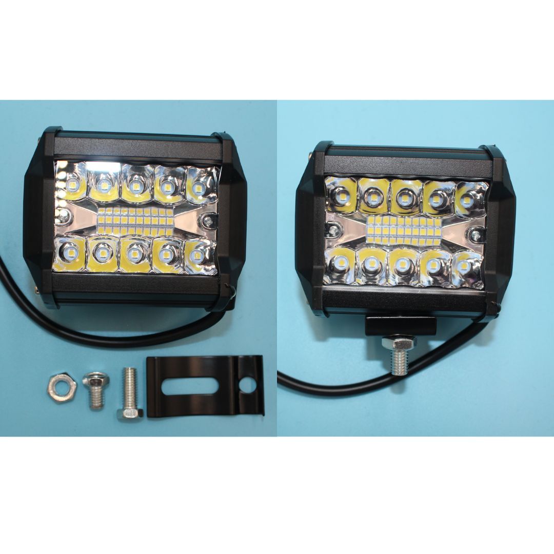 LED ワークライト 12V 24V 60W 2個 投光器 120W 作業灯 20灯 補助照明 荷台 路肩 フォグランプ トラック ダンプ バックランプ 前照灯 防水_画像8