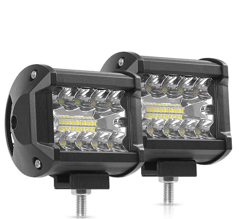 LED ワークライト 12V 24V 60W 2個 投光器 120W 作業灯 20灯 補助照明 荷台 路肩 フォグランプ トラック ダンプ バックランプ 前照灯 防水_画像5