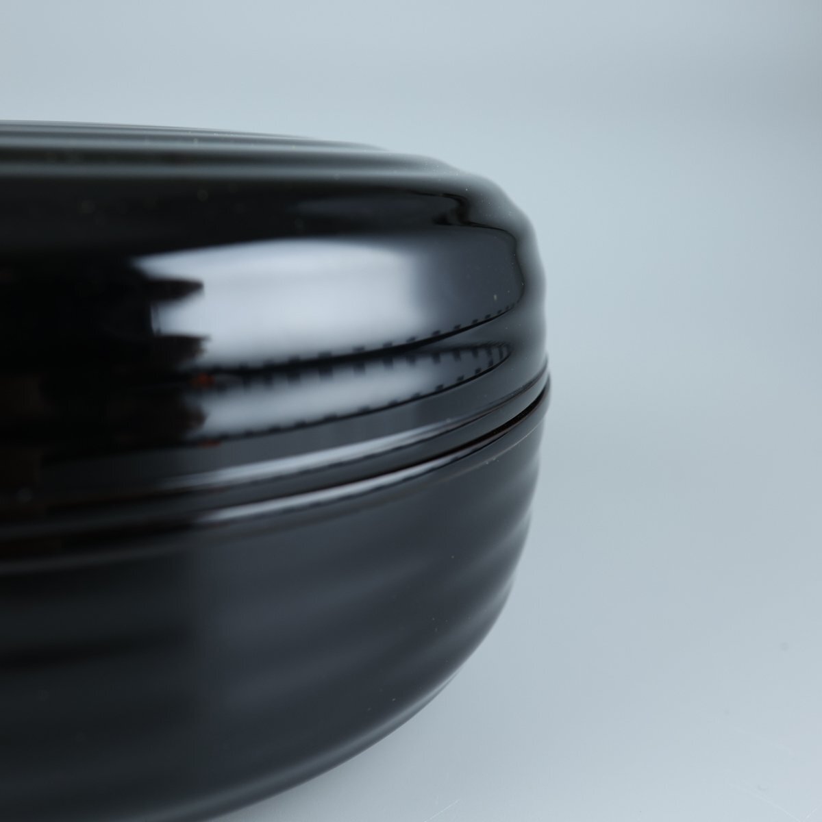 【志】K0625 菓子器 載仁親王 御下賜 黒塗 茶道具 共箱_画像6