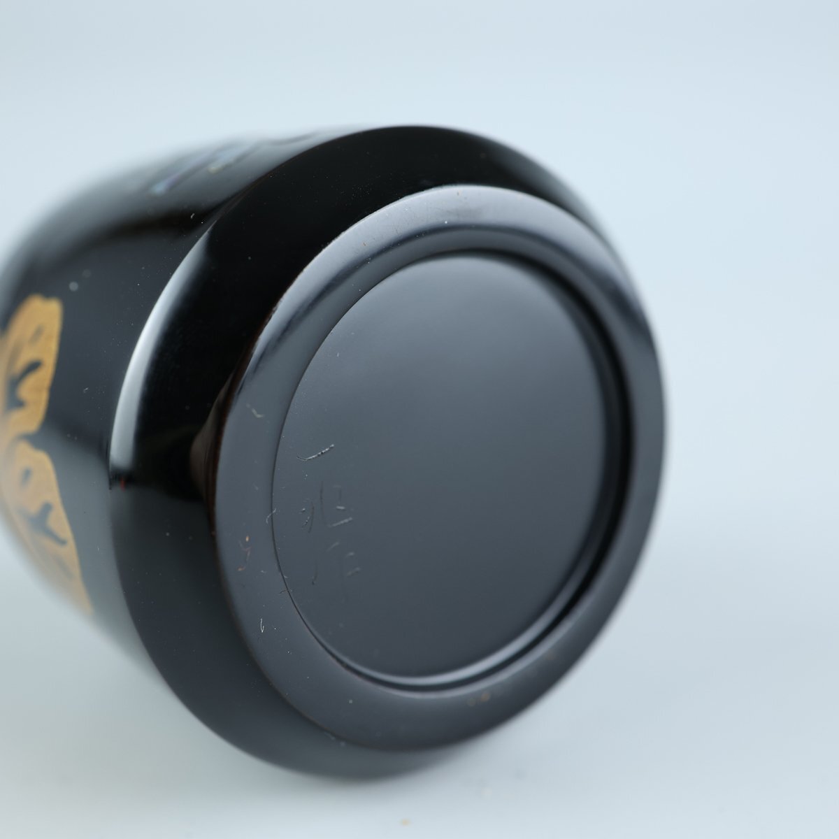 【志】K0607 菊桐蒔絵 吹雪棗 一后一兆作 螺鈿 蒔絵 茶道具 茶入 共箱【】_画像9