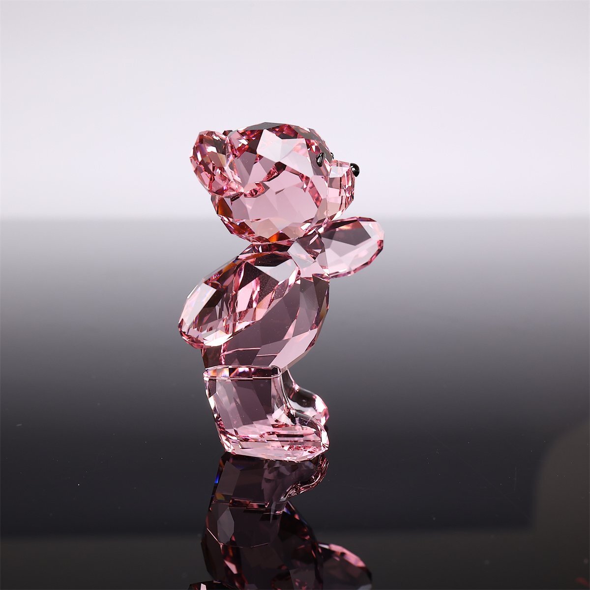 [.]IB182 SWAROVSKI [ Swarovski ] crystal стекло красный кристалл маленький медведь украшение | подлинный товар гарантия прекрасный товар!