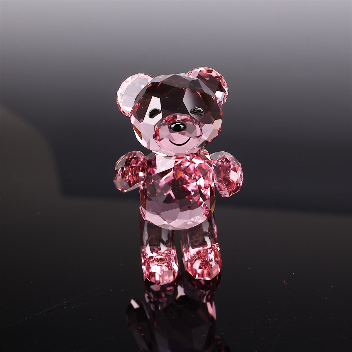 [.]IB182 SWAROVSKI [ Swarovski ] crystal стекло красный кристалл маленький медведь украшение | подлинный товар гарантия прекрасный товар!
