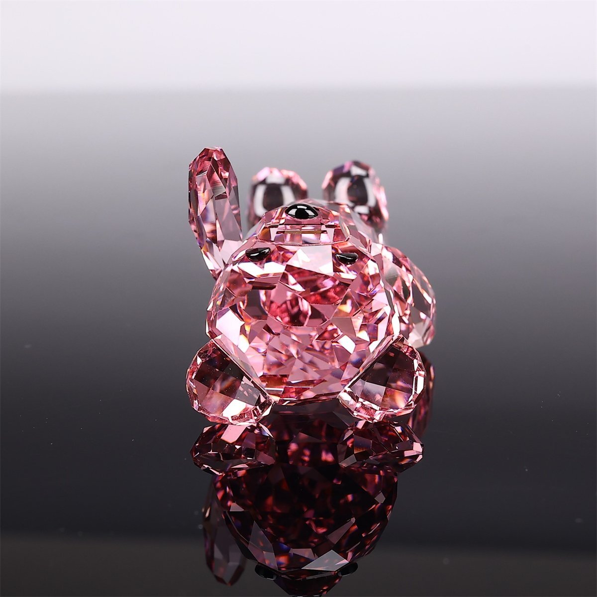 [.]IB182 SWAROVSKI [ Swarovski ] crystal стекло красный кристалл маленький медведь украшение | подлинный товар гарантия прекрасный товар!