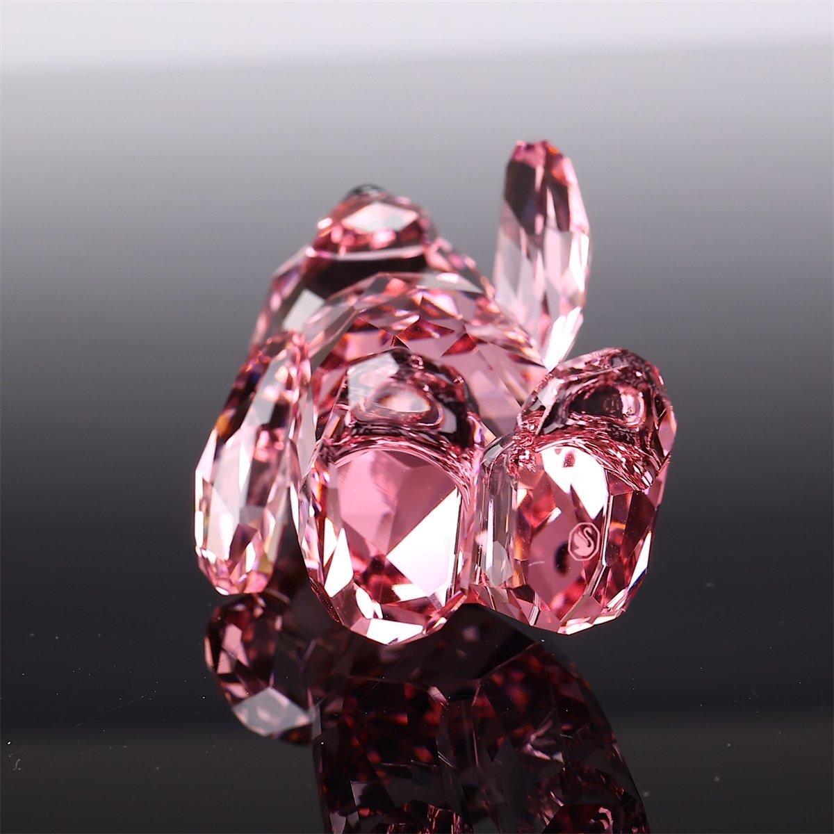 [.]IB182 SWAROVSKI [ Swarovski ] crystal стекло красный кристалл маленький медведь украшение | подлинный товар гарантия прекрасный товар!