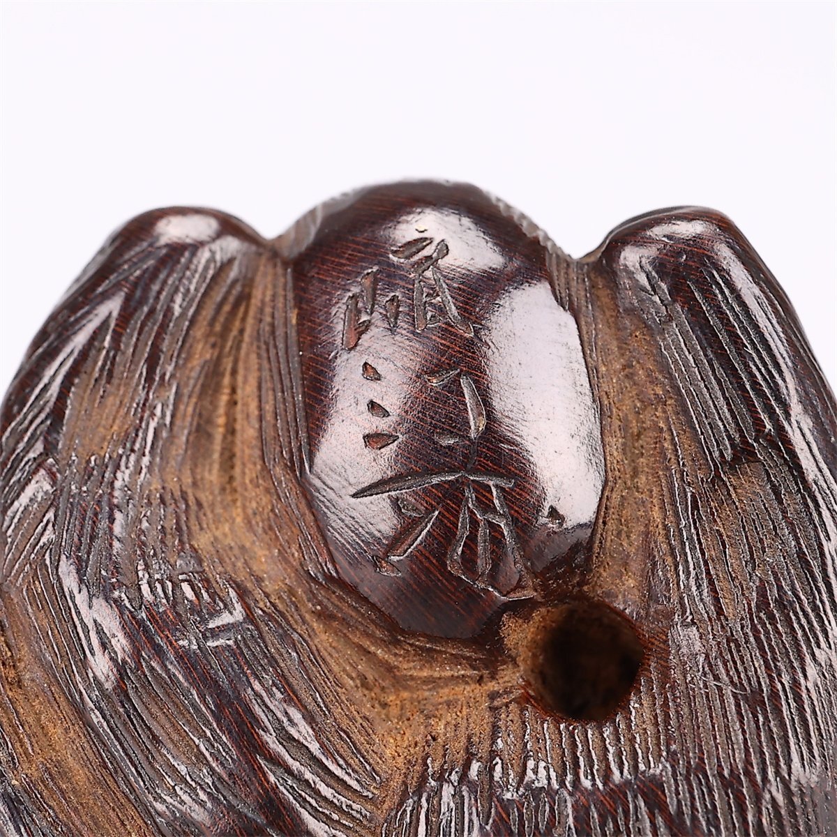 [.]MB758 Edo искусный мастер [.. произведение ] дерево гравюра собака . netsuke | подлинный товар гарантия прекрасный товар Ng!