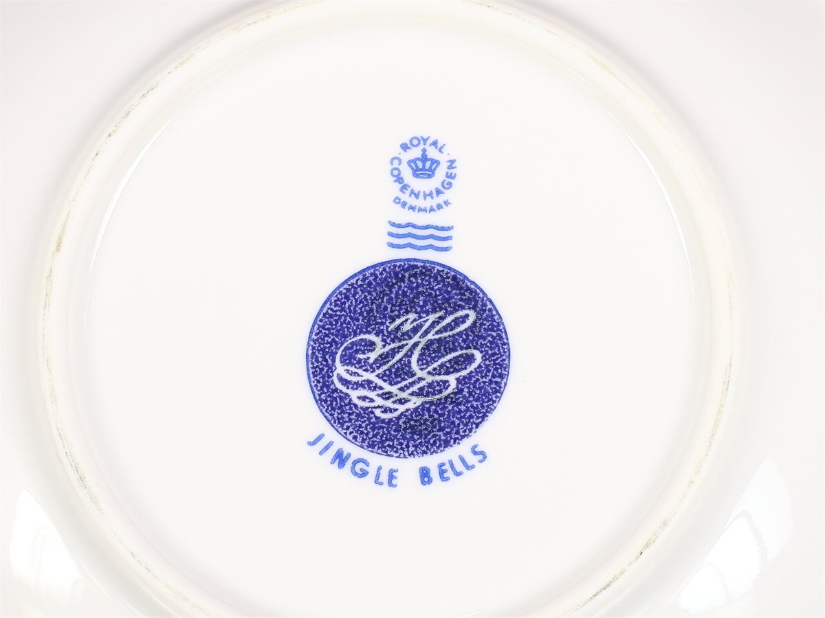 【吉】CN782 ROYAL COPENHARGEN 【ロイヤルコペンハーゲン】 JINGLE BELLS クリスマス カップ＆ソーサー 1組 2点セット／美品！_画像10