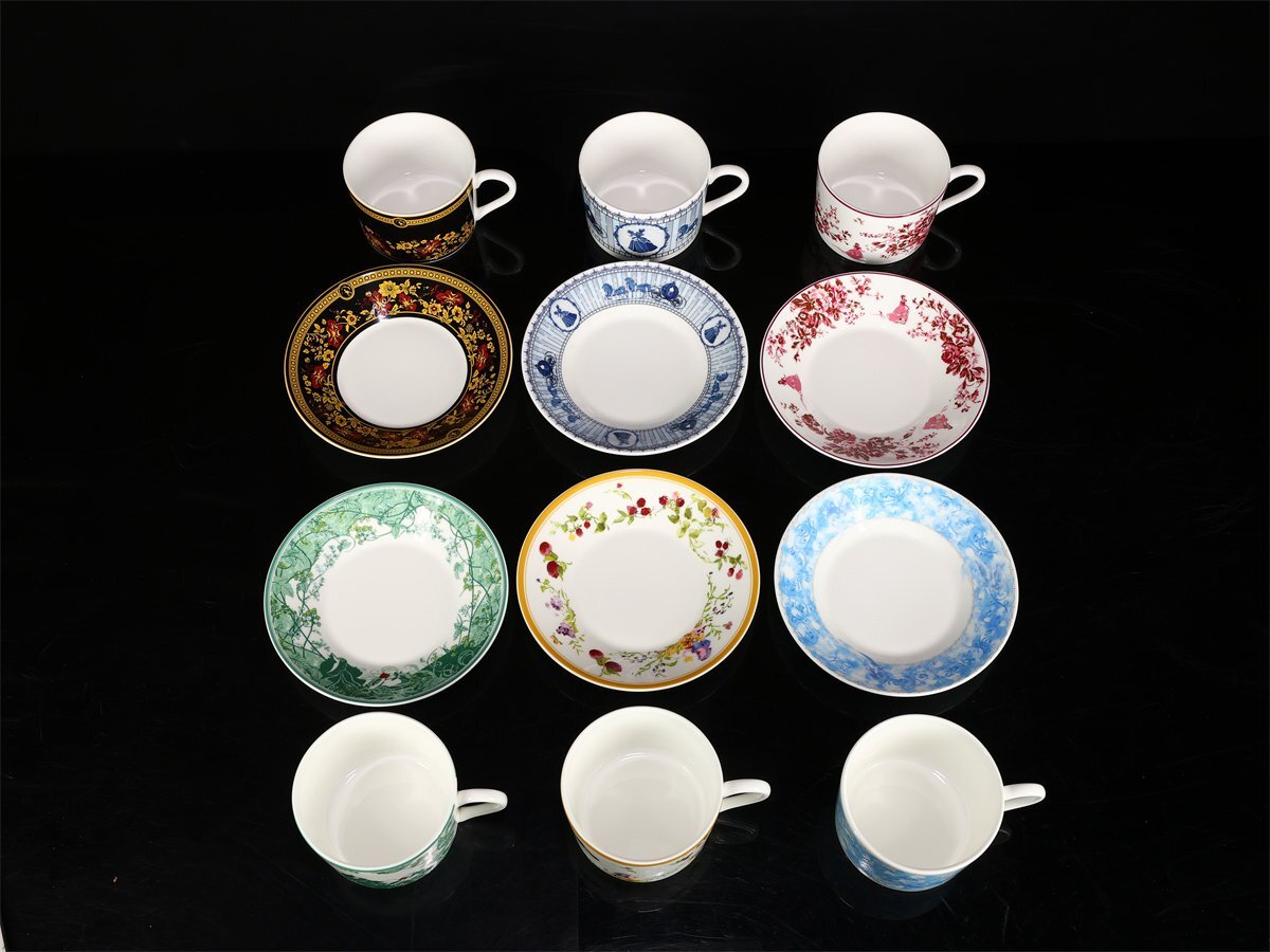 【吉】CN155 WEDGWOOD 【ウェッジウッド】 色絵 ディズニー カップ＆ソーサー 6種 6点セット／未使用近い 極美品S！_画像4