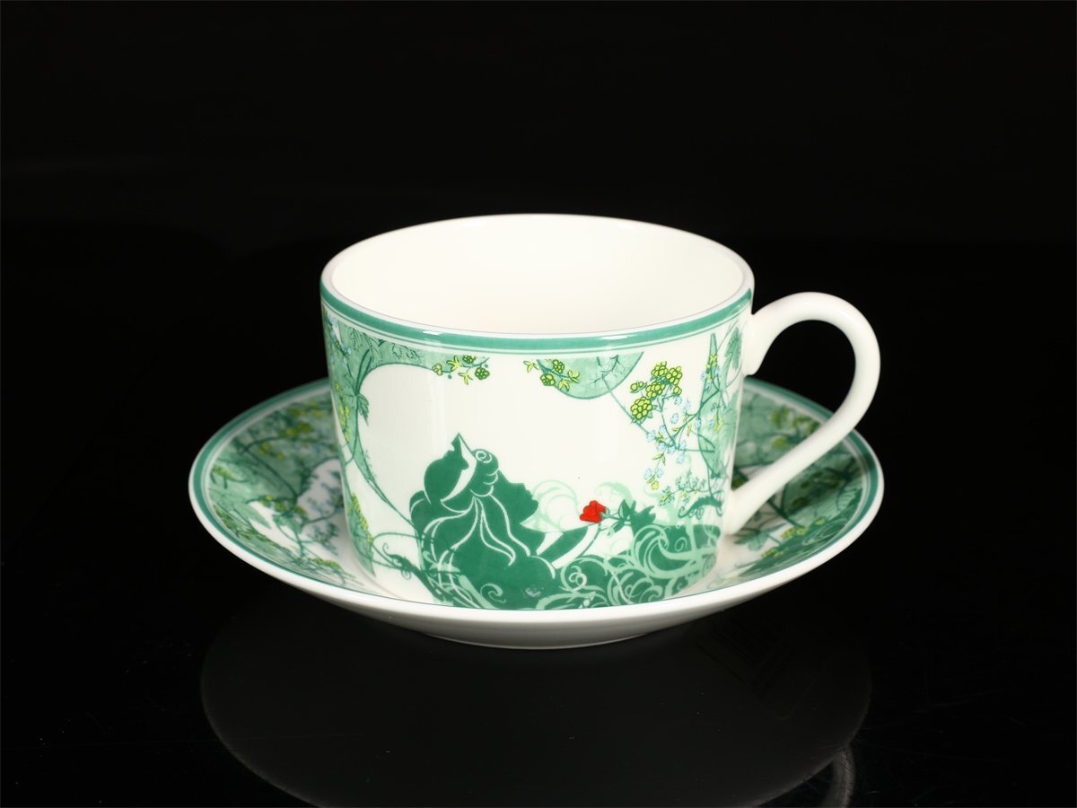 【吉】CN155 WEDGWOOD 【ウェッジウッド】 色絵 ディズニー カップ＆ソーサー 6種 6点セット／未使用近い 極美品S！_画像9