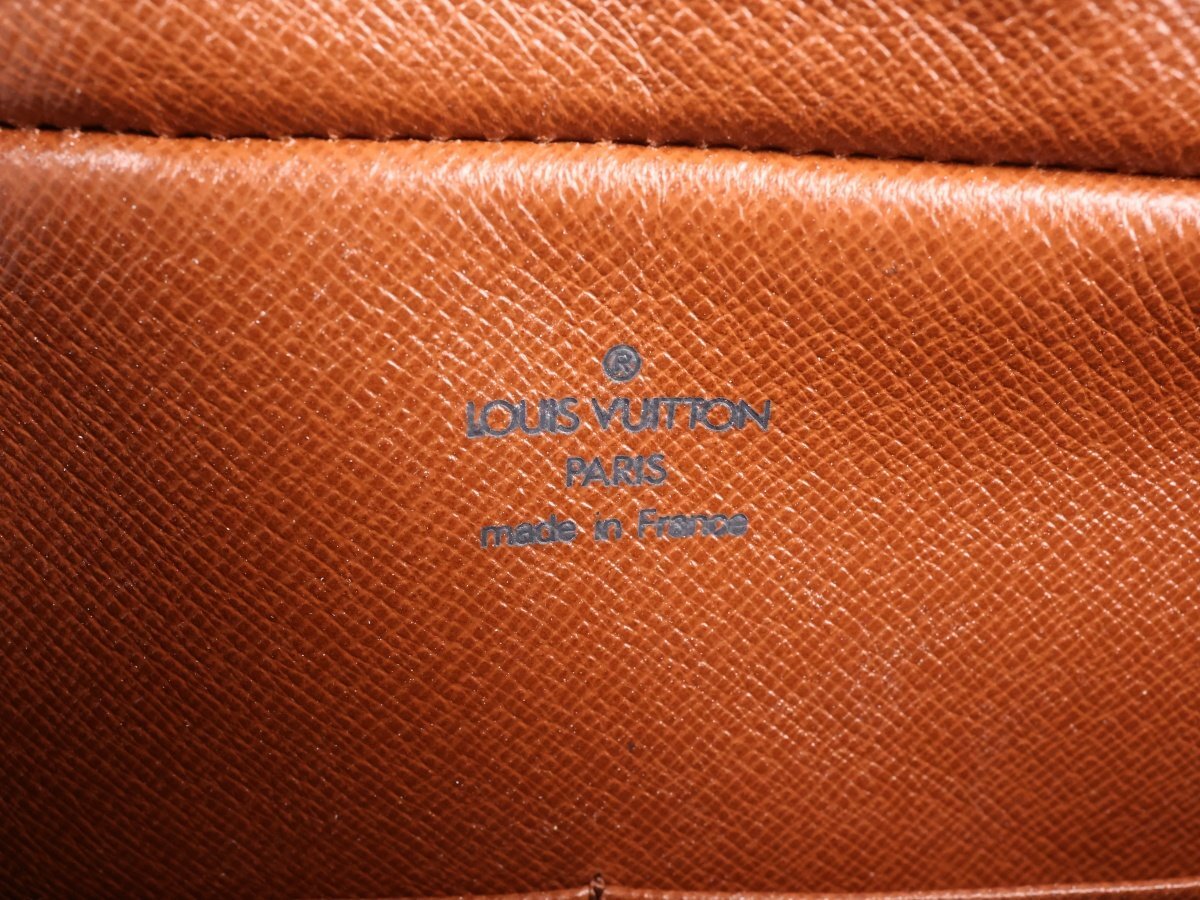 [.]A1346 ручная сумочка LOUIS VUITTON Louis * Vuitton темно синий pie-nyu28 монограмма осыпь загрязнения есть с коробкой #]