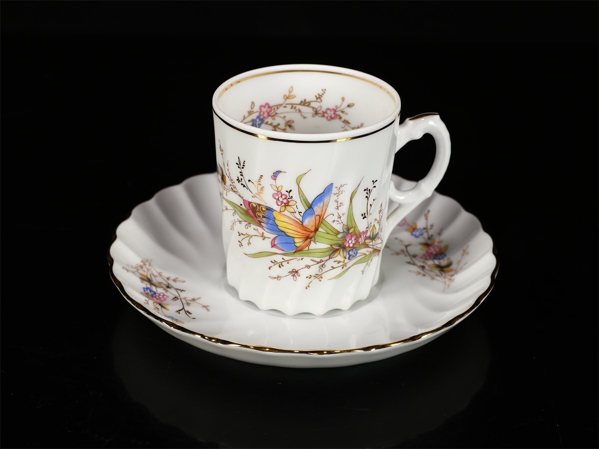 【吉】CO118 ロイヤルコペンハーゲン リチャードジノリ 等 デミタス コーヒー カップ＆ソーサー 5組 10点セット／美品！_画像7