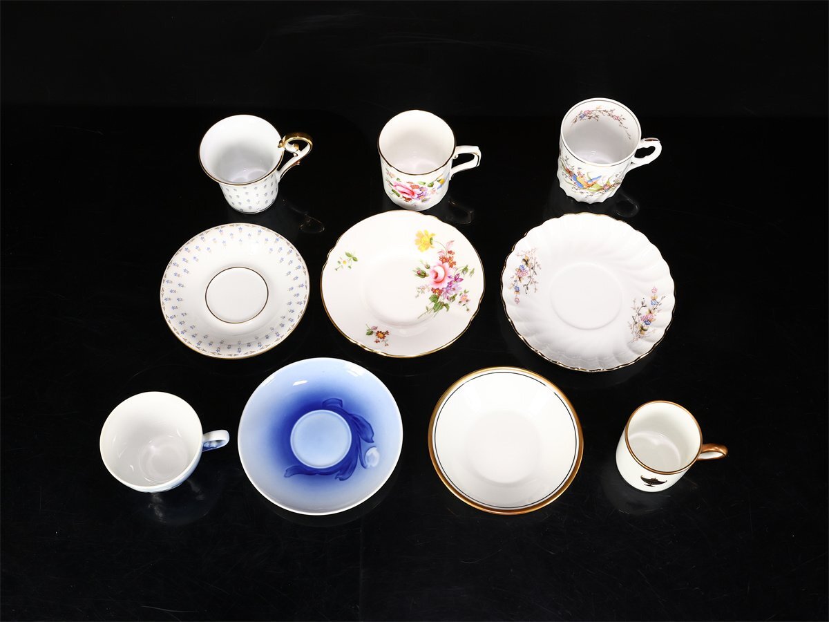 【吉】CO118 ロイヤルコペンハーゲン リチャードジノリ 等 デミタス コーヒー カップ＆ソーサー 5組 10点セット／美品！_画像3