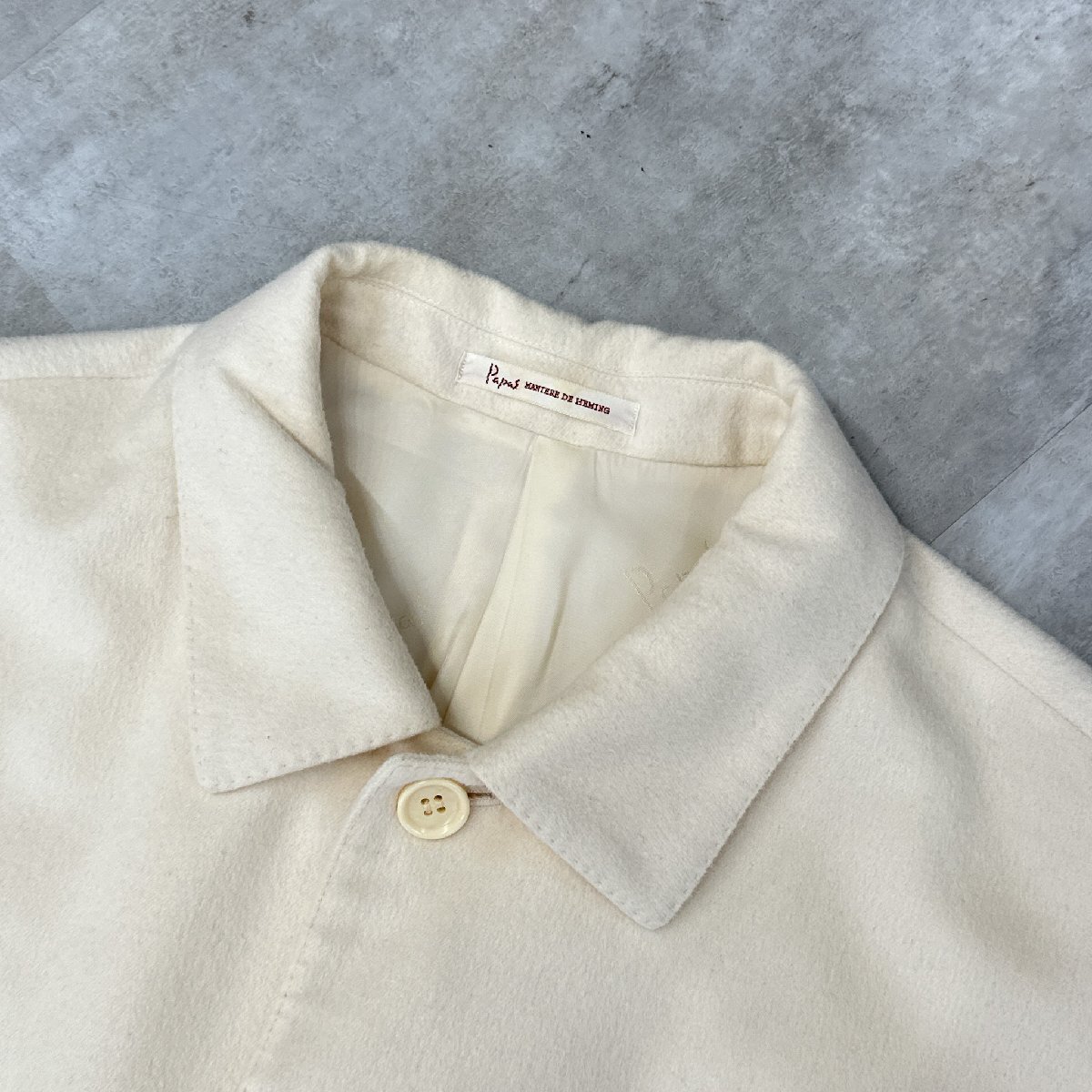 Papas◆アンゴラ ジャケット パパス ホワイト系 メンズ サイズ L 8_画像3