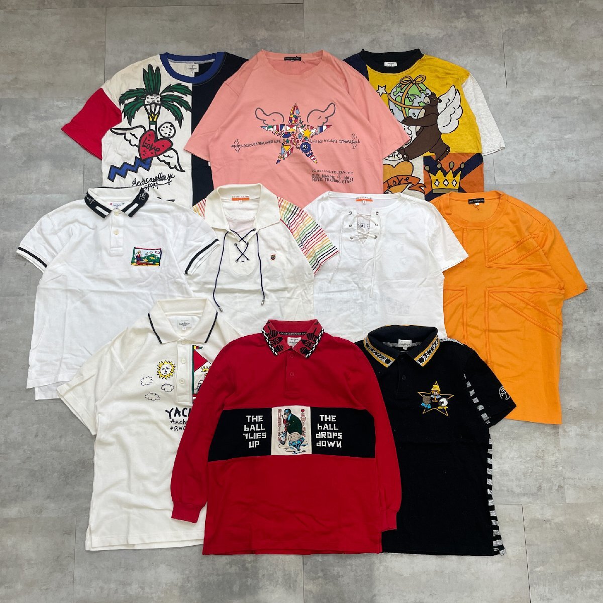 【21点】CASTELBAJAC アイテムセット◆カステルバジャック トップス ポロシャツ ボトムス スカート レディース スポーツ 大量古着 古着仕_画像1