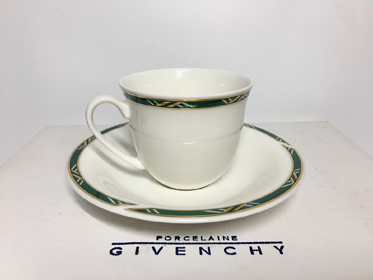 GIVENCHY/ジバンシー カップ・ソーサーセット コーヒーカップ ティーカップ 5客セット 開封未使用-D2215_画像3