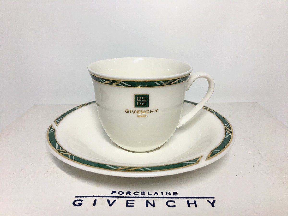 GIVENCHY/ジバンシー カップ・ソーサーセット コーヒーカップ ティーカップ 5客セット 開封未使用-D2215_画像4