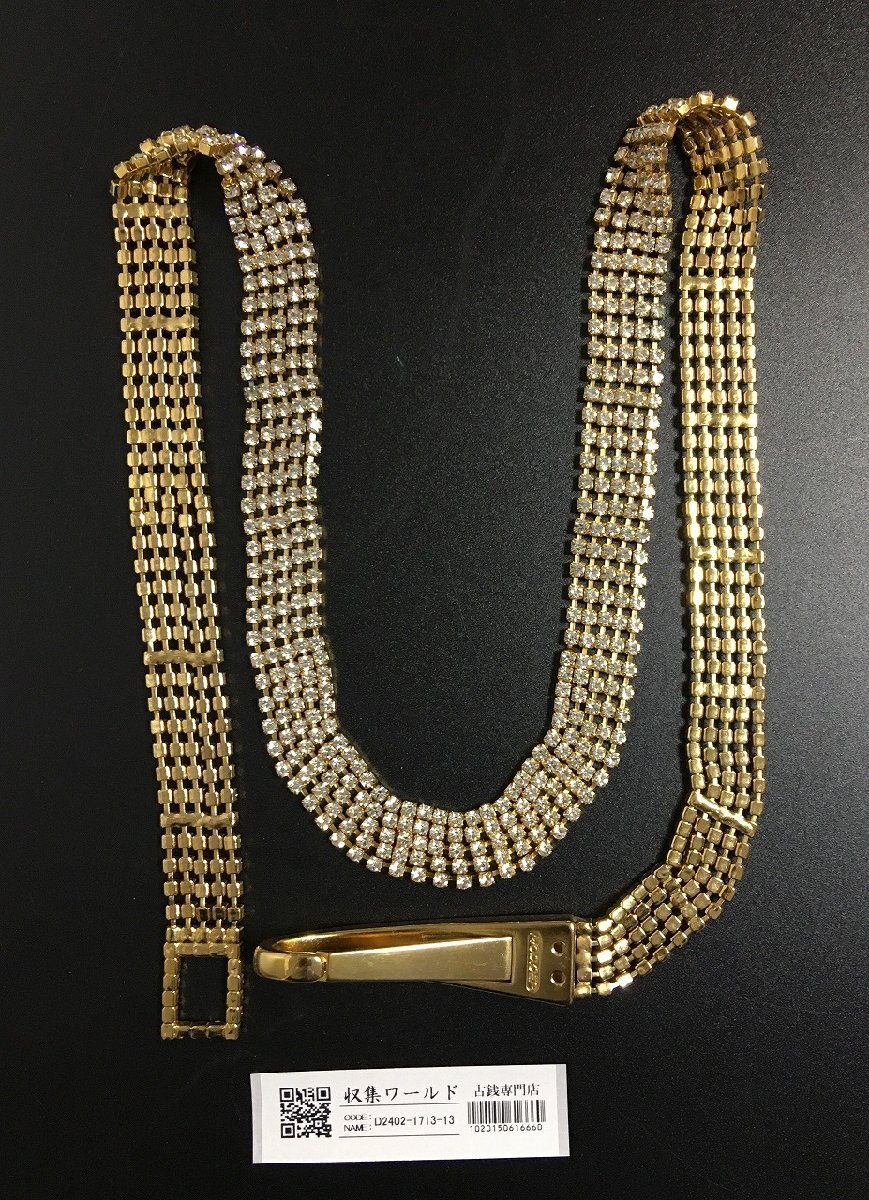 FURLA/フルラ チェーンベルト 金メッキ ベルト ゴールド レディース-中古美品-D2210_画像4