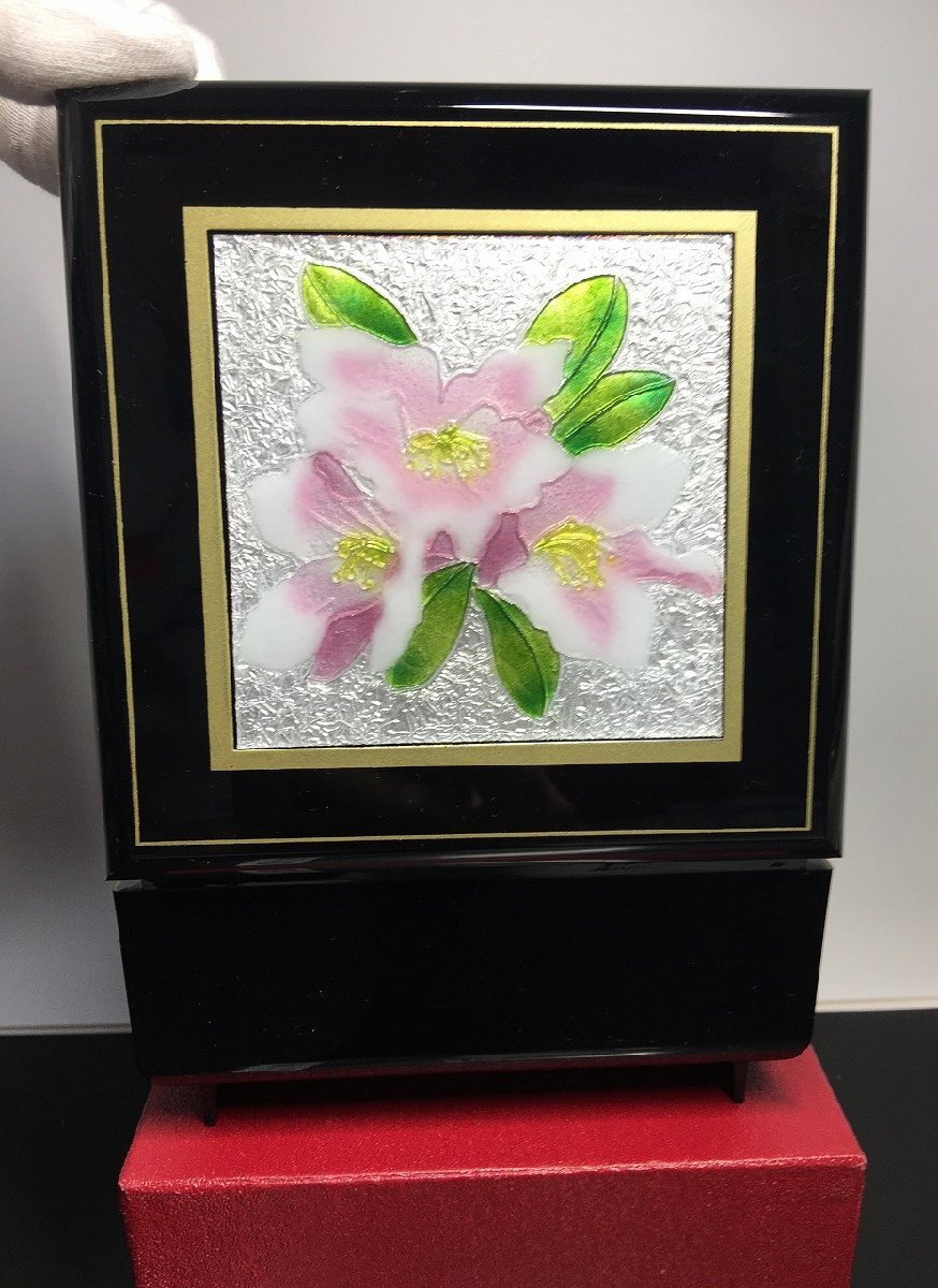  дешево глициния 7 сокровищ музыкальная шкатулка несессер лакированные изделия / драгоценнный камень коробка бардачок зеркало имеется чёрный работа OK- прекрасный товар -D2210