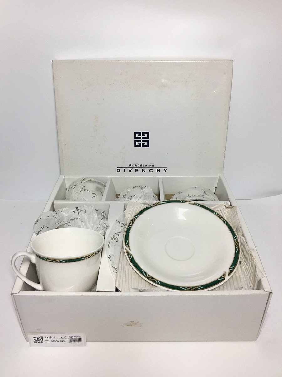 GIVENCHY/ジバンシー カップ・ソーサーセット コーヒーカップ ティーカップ 5客セット 開封未使用-D2215_画像1