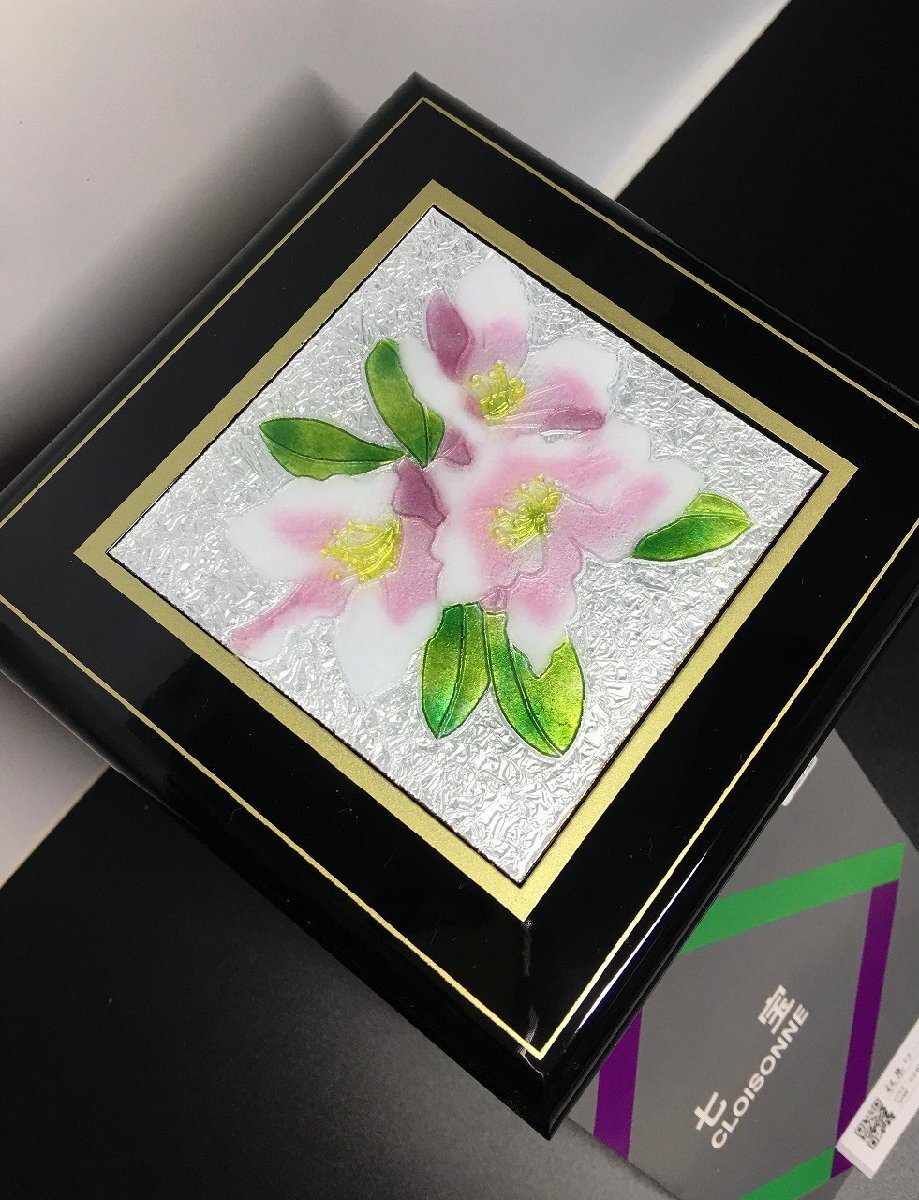  дешево глициния 7 сокровищ музыкальная шкатулка несессер лакированные изделия / драгоценнный камень коробка бардачок зеркало имеется чёрный работа OK- прекрасный товар -D2210