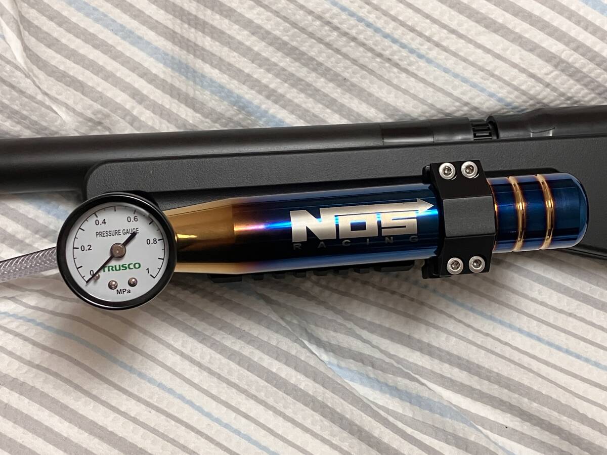 クラウンモデルType96シニアエアーコッキングライフルとダブルイーグルショットガンM3ショーティM309ジョンウイック仕様NOSボンベ付_画像4