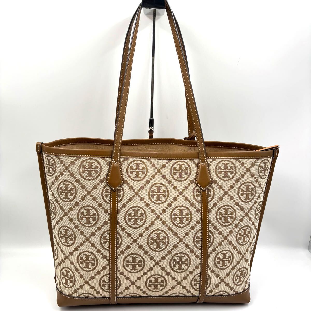 TORY BURCH トリーバーチ Tモノグラム ジャカード トートバッグ_画像2