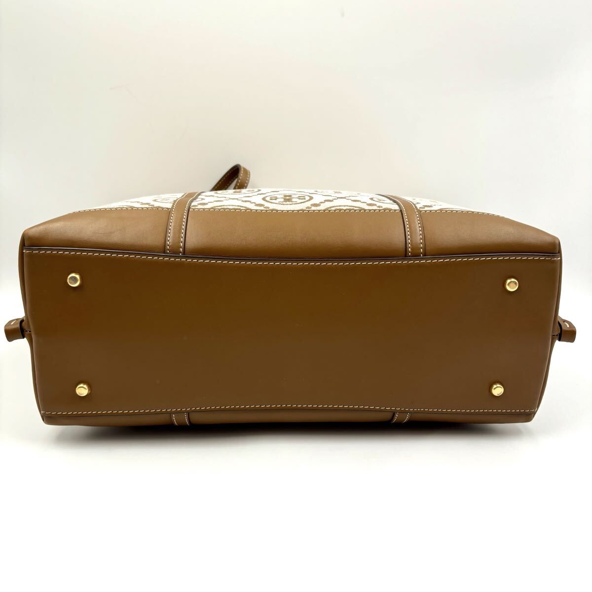 TORY BURCH トリーバーチ Tモノグラム ジャカード トートバッグ_画像3